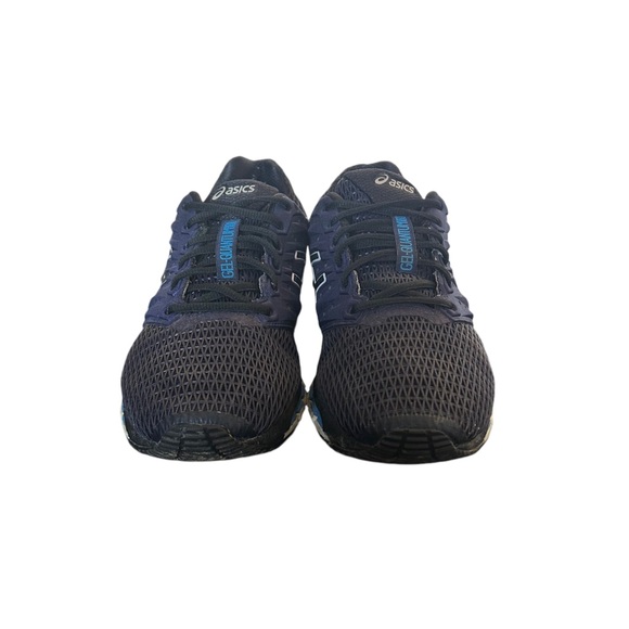 ASICS Gel-Quantum 180 2 Men's Black Blue T6G2N Running Shoes Size 10 - Picture 4 of 14